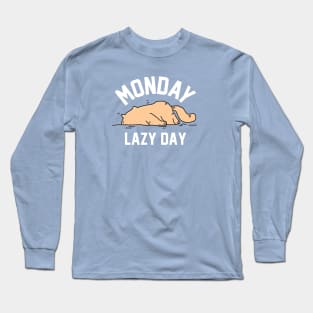 monday lazy day Long Sleeve T-Shirt
